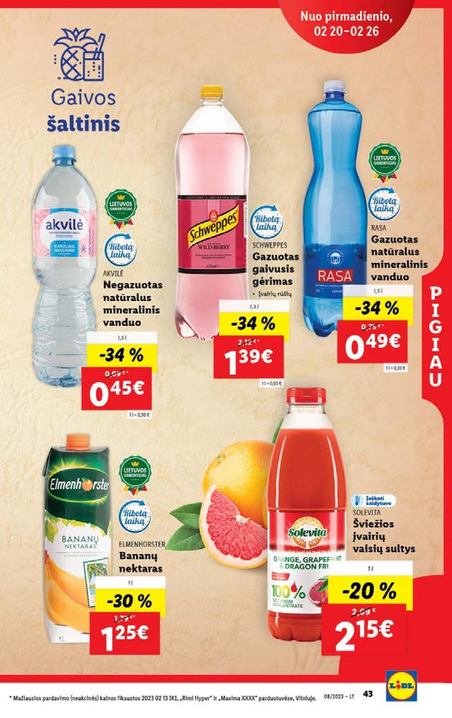 Lidl pasiūlymai akcijos nuo 
  2023-02-20 iki 
  2023-02-26 | Leidinukas.lt puslapis 43