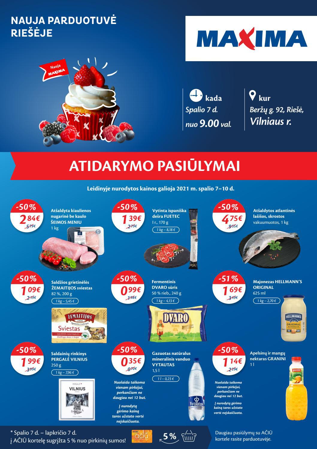 Maxima kaininis leidinys akcijos nuo 
  2021-10-07 iki 
  2021-10-10 | Leidinukas.lt puslapis 1