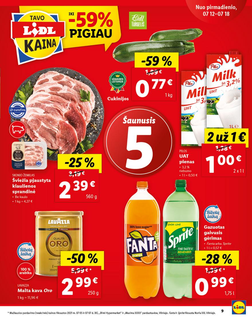 Lidl maisto prekių pasiūlymai akcijos nuo 
  2021-07-12 iki 
  2021-07-18 | Leidinukas.lt puslapis 9