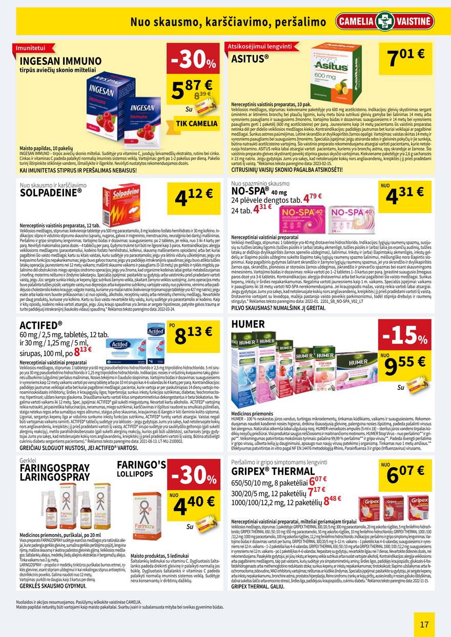 Camelia kovo leidinys akcijos nuo 
  2023-03-01 iki 
  2023-03-31 | Leidinukas.lt puslapis 17
