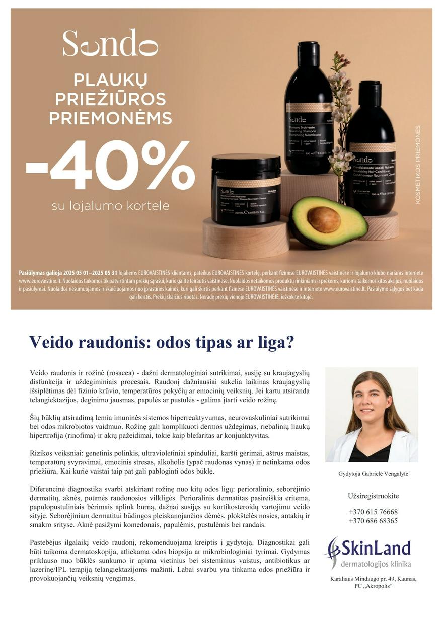 Euro vaistinė katalogas akcijos nuo 
  2025-05-01 iki 
  2025-05-31 | Leidinukas.lt puslapis 29