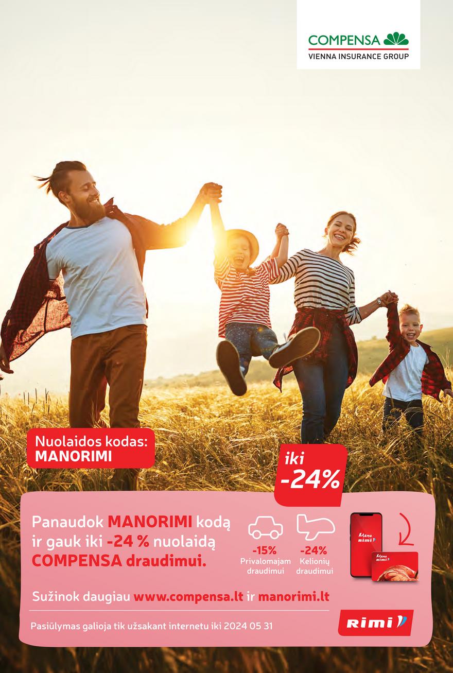Rimi savaitinis leidinys akcijos nuo 
  2024-05-07 iki 
  2024-05-13 | Leidinukas.lt puslapis 37