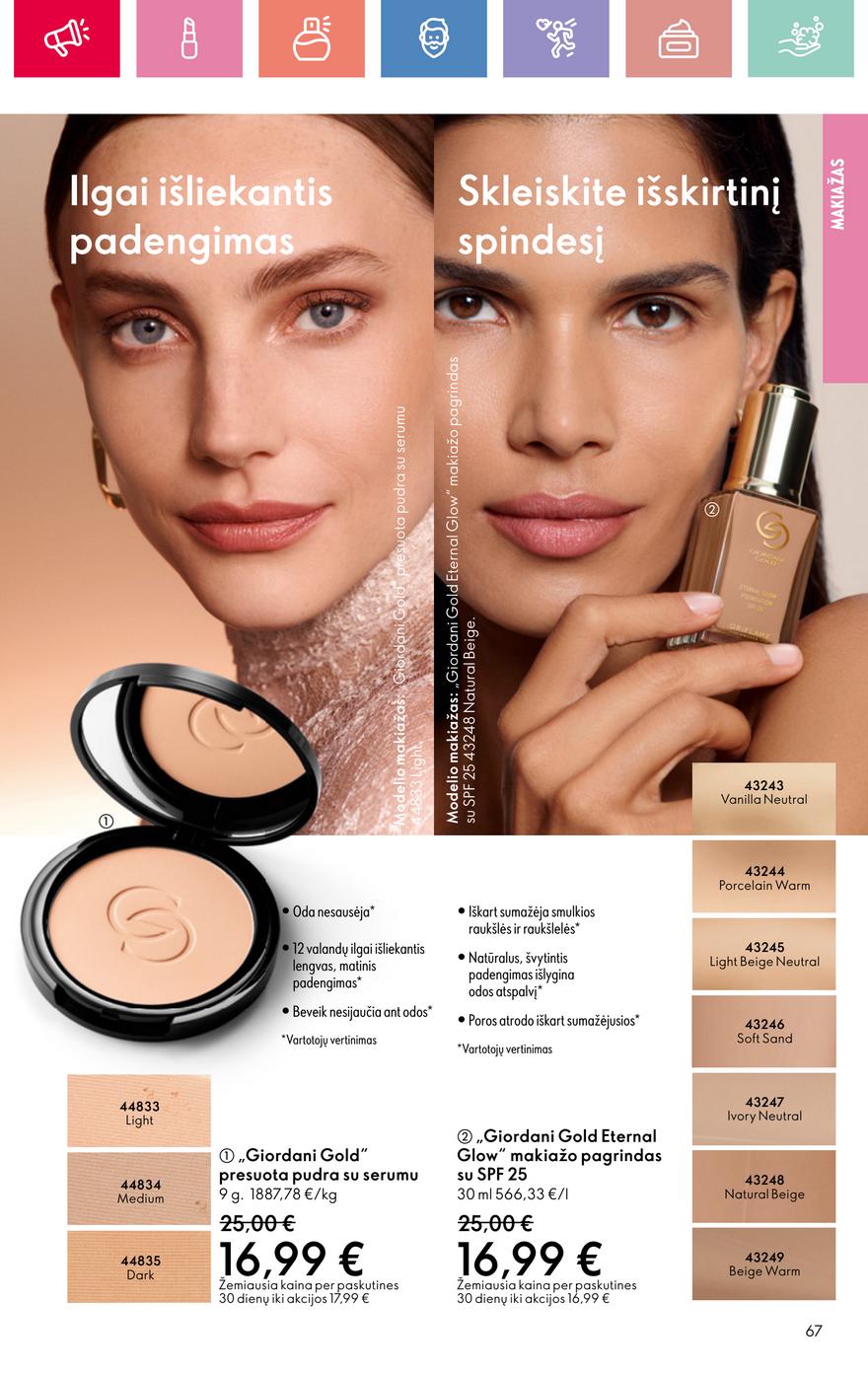 Oriflame katalogas akcijos nuo 
  2025-06-22 iki 
  2025-07-12 | Leidinukas.lt puslapis 67
