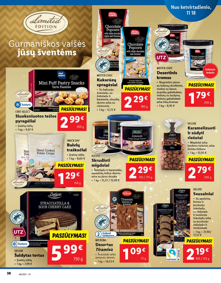 Lidl maisto prekių pasiūlymai akcijos nuo 
  2021-11-15 iki 
  2021-11-21 | Leidinukas.lt puslapis 38