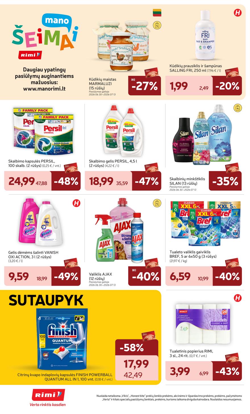 Rimi leidinys akcijos nuo 
  2026-06-30 iki 
  2026-07-06 | Leidinukas.lt puslapis 24
