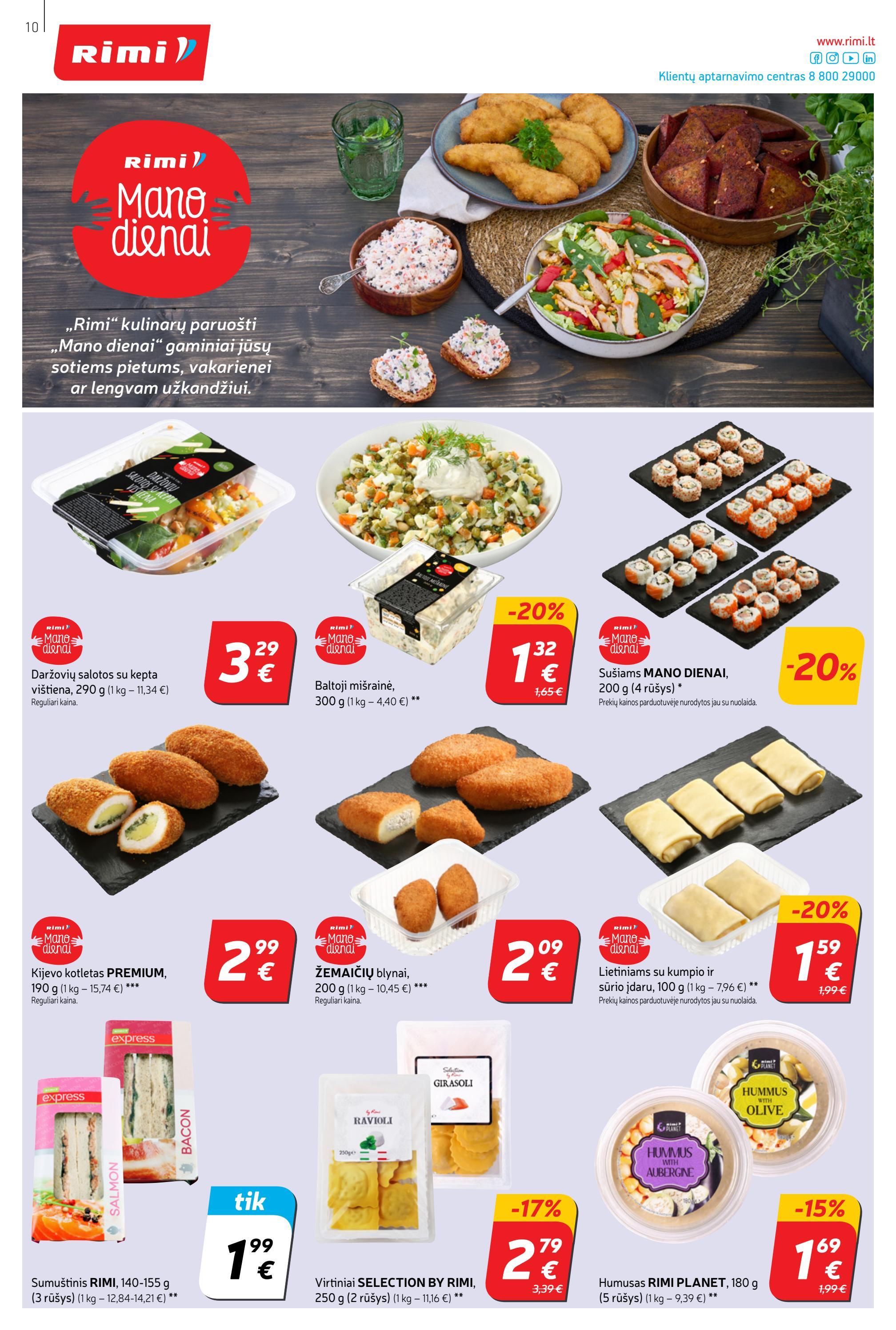 Rimi savaitinis leidinys akcijos nuo 
  2022-06-07 iki 
  2022-06-13 | Leidinukas.lt puslapis 10