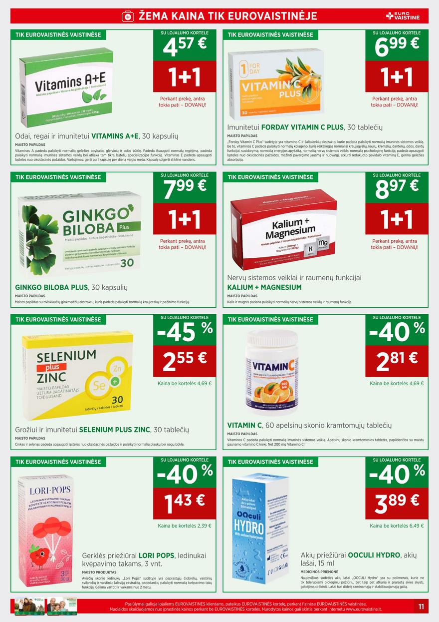 Euro vaistinė leidinys akcijos nuo 
  2023-03-02 iki 
  2023-03-31 | Leidinukas.lt puslapis 11