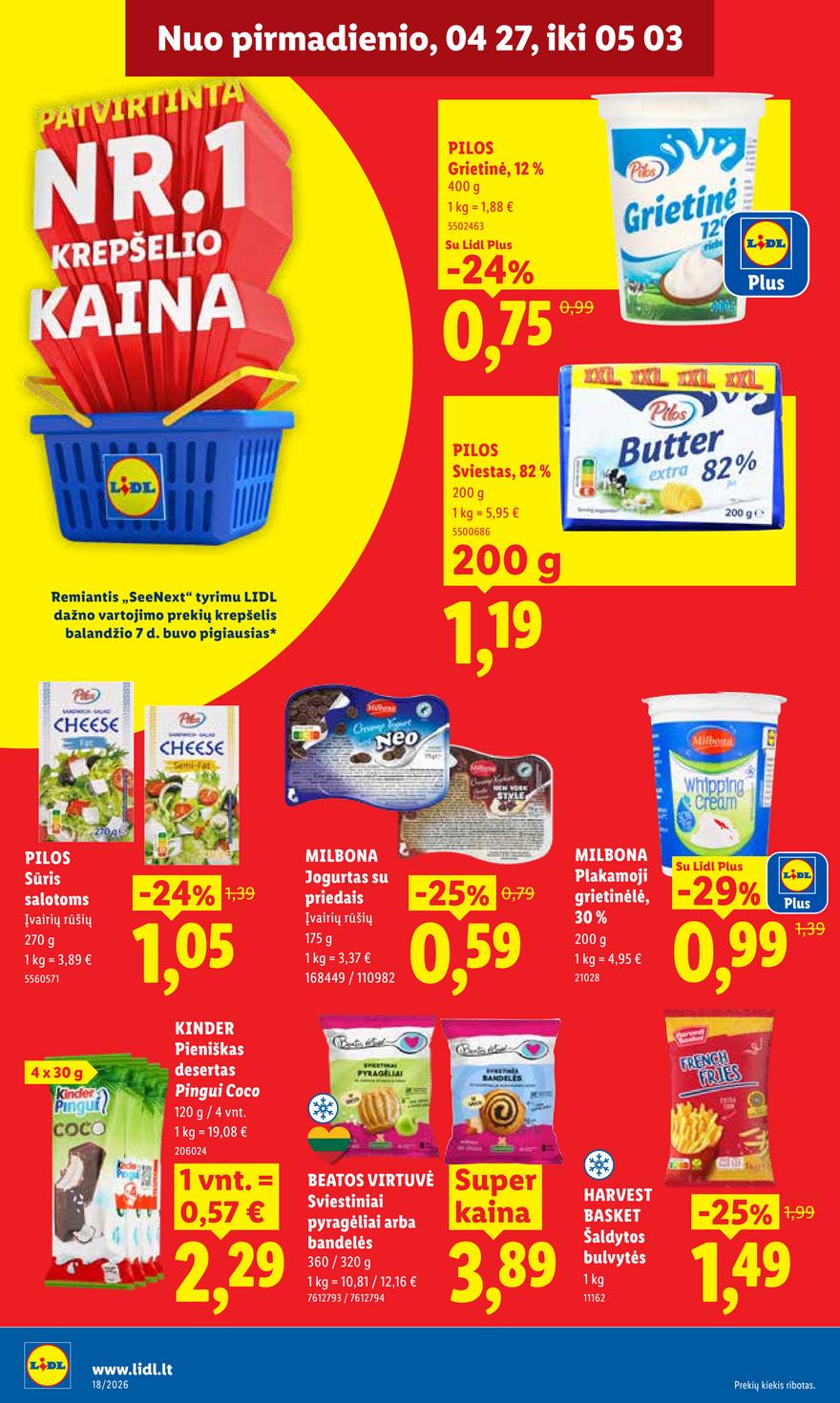 Lidl leidinys naujas akcijos nuo 
  2026-04-27 iki 
  2026-05-03 | Leidinukas.lt puslapis 14