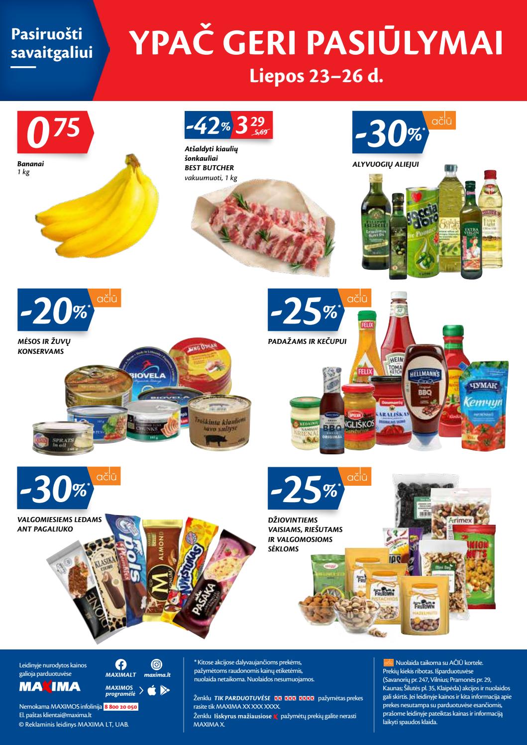 Maxima kaininis leidinys akcijos nuo 
  2020-07-21 iki 
  2020-07-27 | Leidinukas.lt puslapis 28