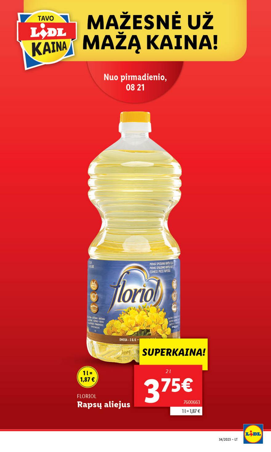 Lidl pasiūlymai akcijos nuo 
  2023-08-21 iki 
  2023-08-27 | Leidinukas.lt puslapis 6