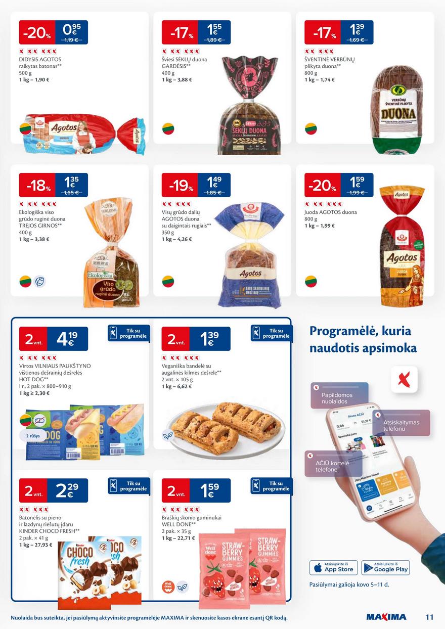 Maxima leidinys akcijos nuo 
  2024-03-05 iki 
  2024-03-11 | Leidinukas.lt puslapis 11