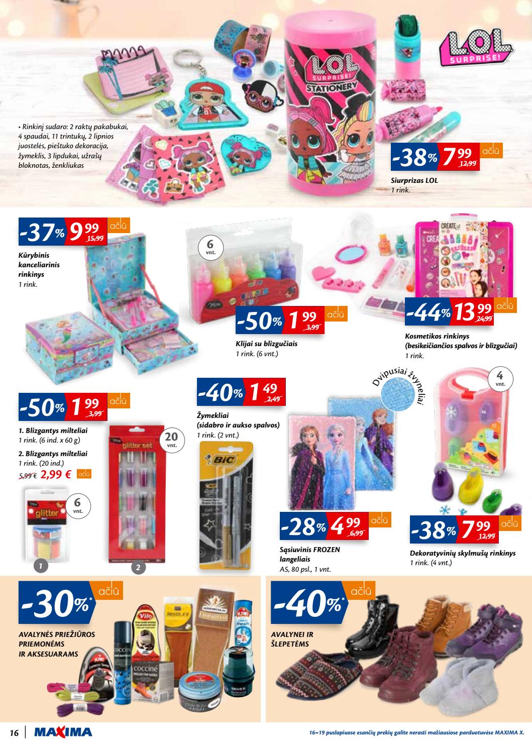 Maxima kaininis leidinys akcijos nuo 
  2019-12-03 iki 
  2019-12-09 | Leidinukas.lt puslapis 16