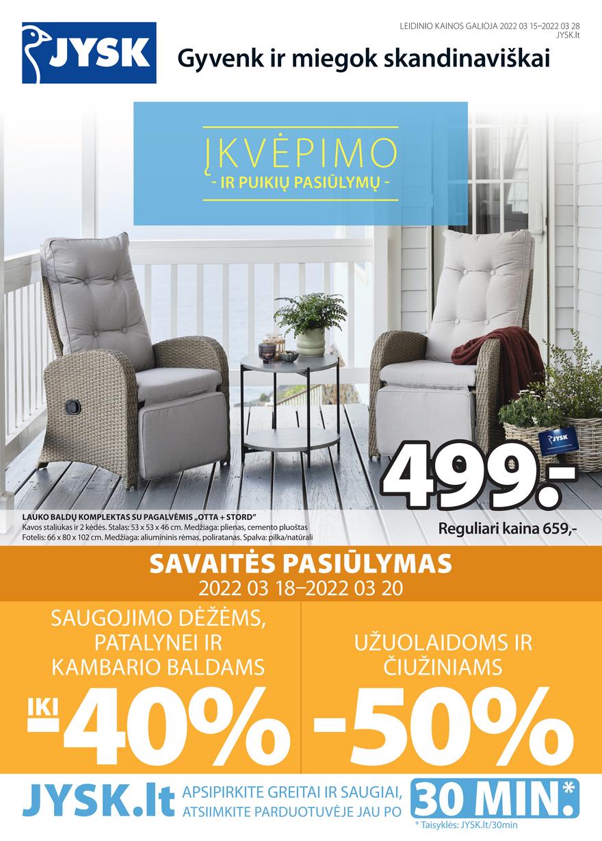 Jysk leidinys akcijos nuo 
  2022-03-15 iki 
  2022-03-28 | Leidinukas.lt puslapis 1