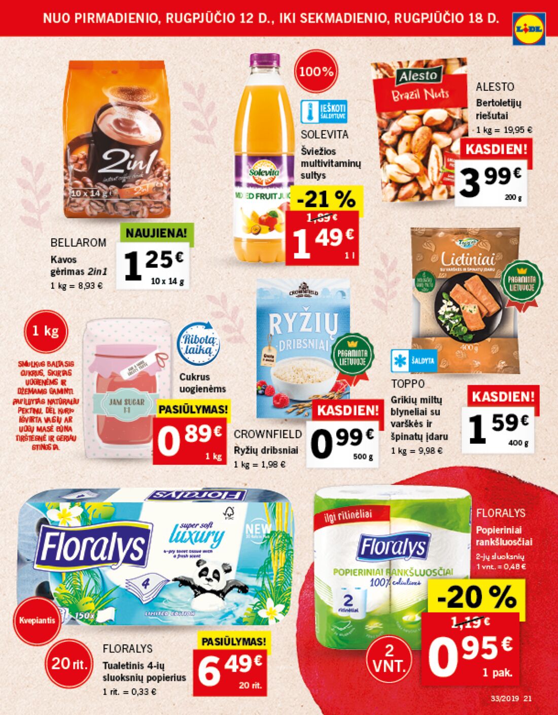 Lidl savaitinis leidinys akcijos nuo 
  2019-08-12 iki 
  2019-08-18 | Leidinukas.lt puslapis 21