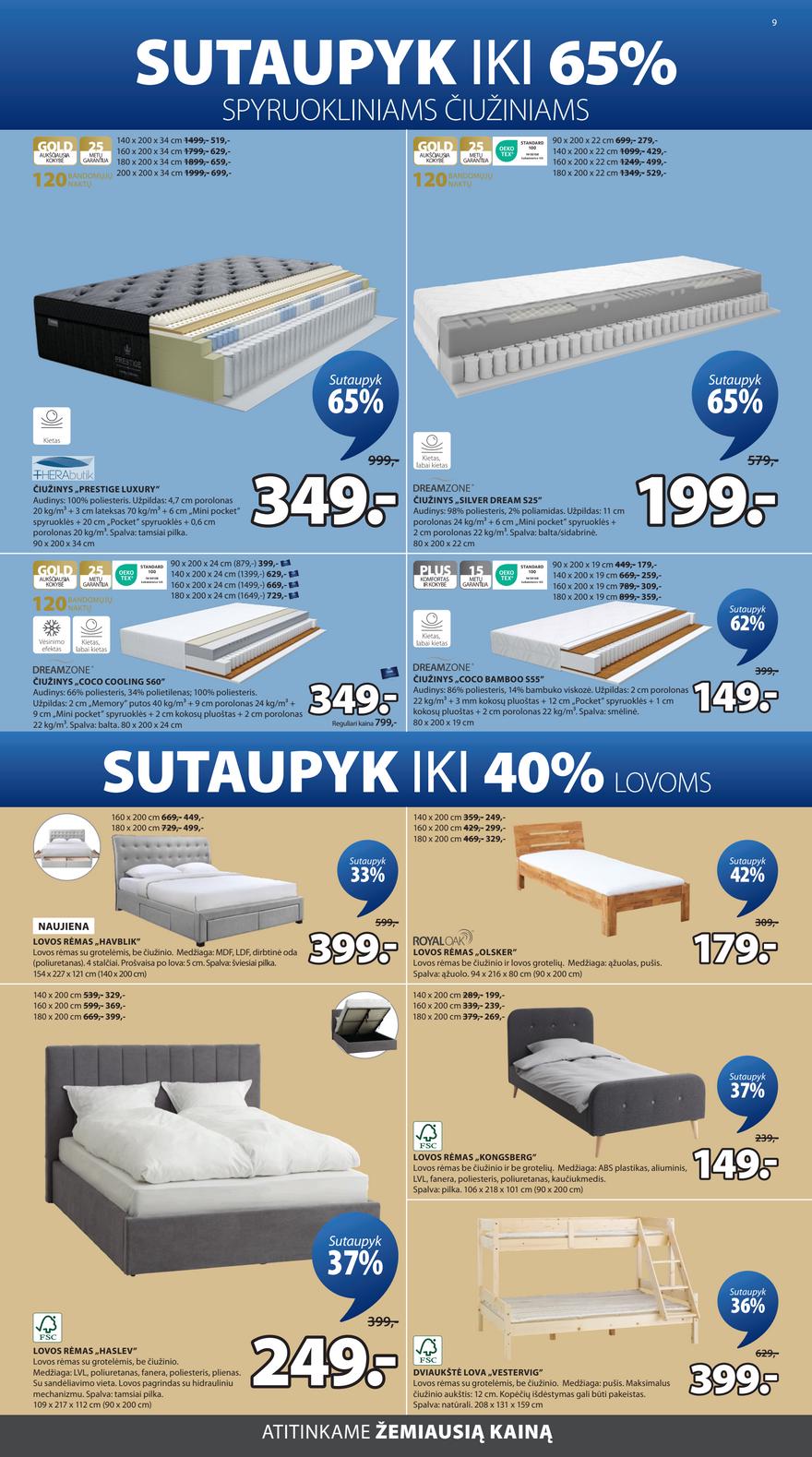 Jysk akcijų leidinys akcijos nuo 
  2025-08-12 iki 
  2025-08-25 | Leidinukas.lt puslapis 9