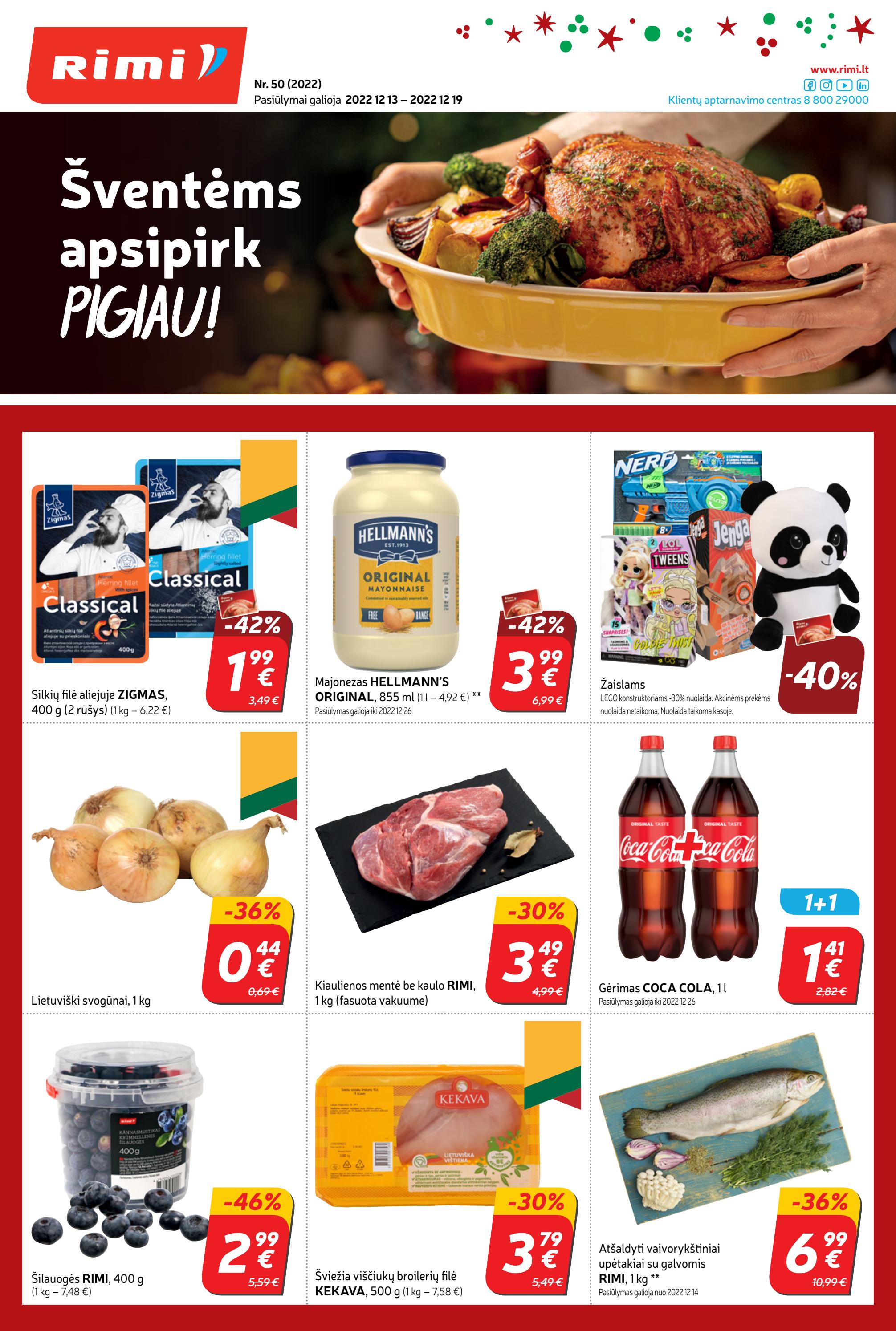 Rimi savaitinis leidinys akcijos nuo 
  2022-12-13 iki 
  2022-12-19 | Leidinukas.lt puslapis 1