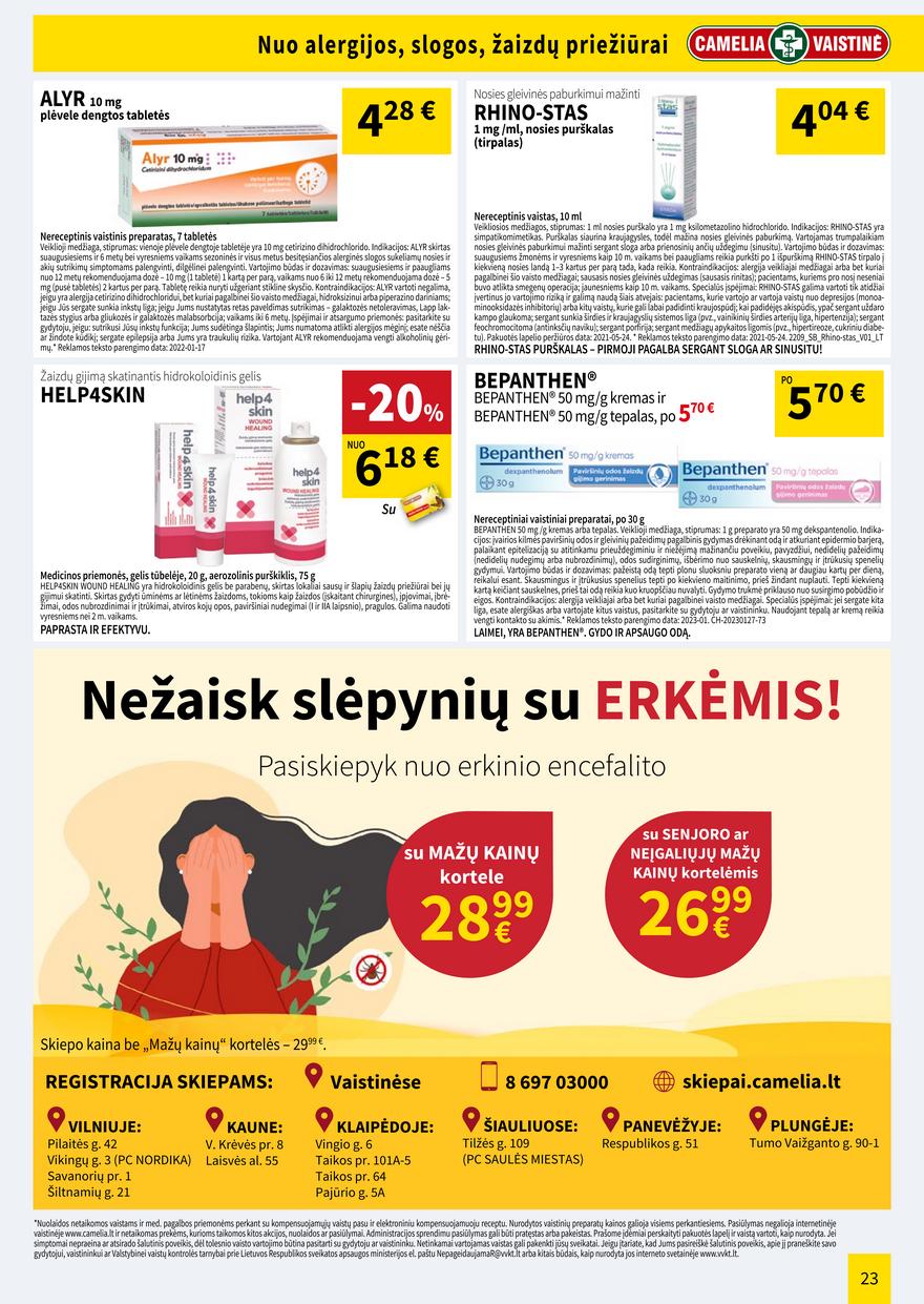 Camelia gegužės leidinys akcijos nuo 
  2023-05-01 iki 
  2023-05-31 | Leidinukas.lt puslapis 23