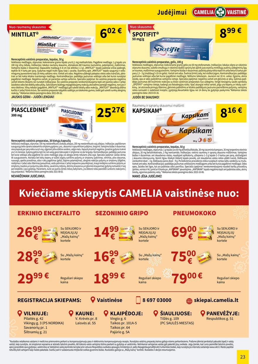 Camelia leidinys akcijos nuo 
  2023-11-01 iki 
  2023-11-30 | Leidinukas.lt puslapis 23