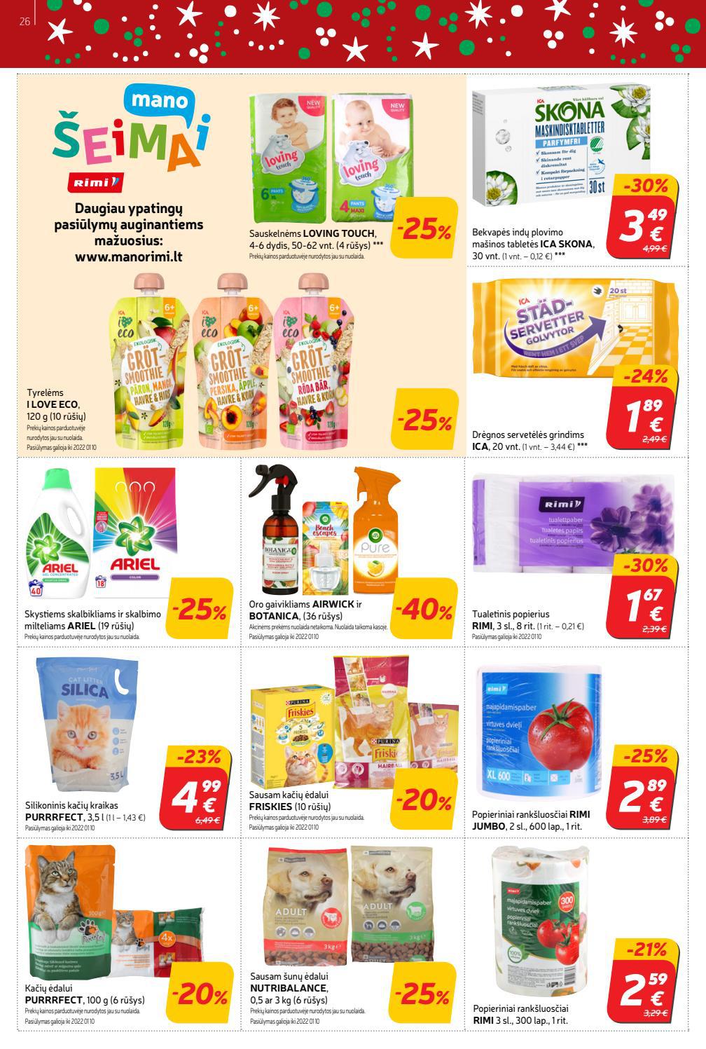 Rimi savaitinis leidinys akcijos nuo 
  2021-12-28 iki 
  2022-01-03 | Leidinukas.lt puslapis 26