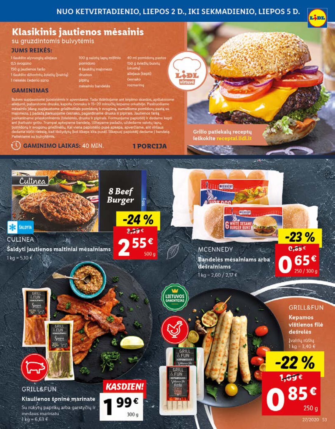 Lidl savaitinis leidinys akcijos nuo 
  2020-06-29 iki 
  2020-07-05 | Leidinukas.lt puslapis 53