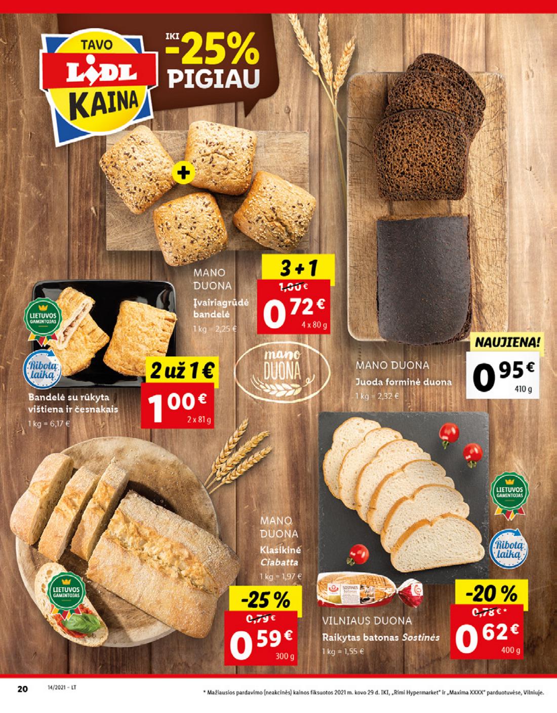 Lidl maisto prekių pasiūlymai akcijos nuo 
  2021-04-05 iki 
  2021-04-11 | Leidinukas.lt puslapis 20