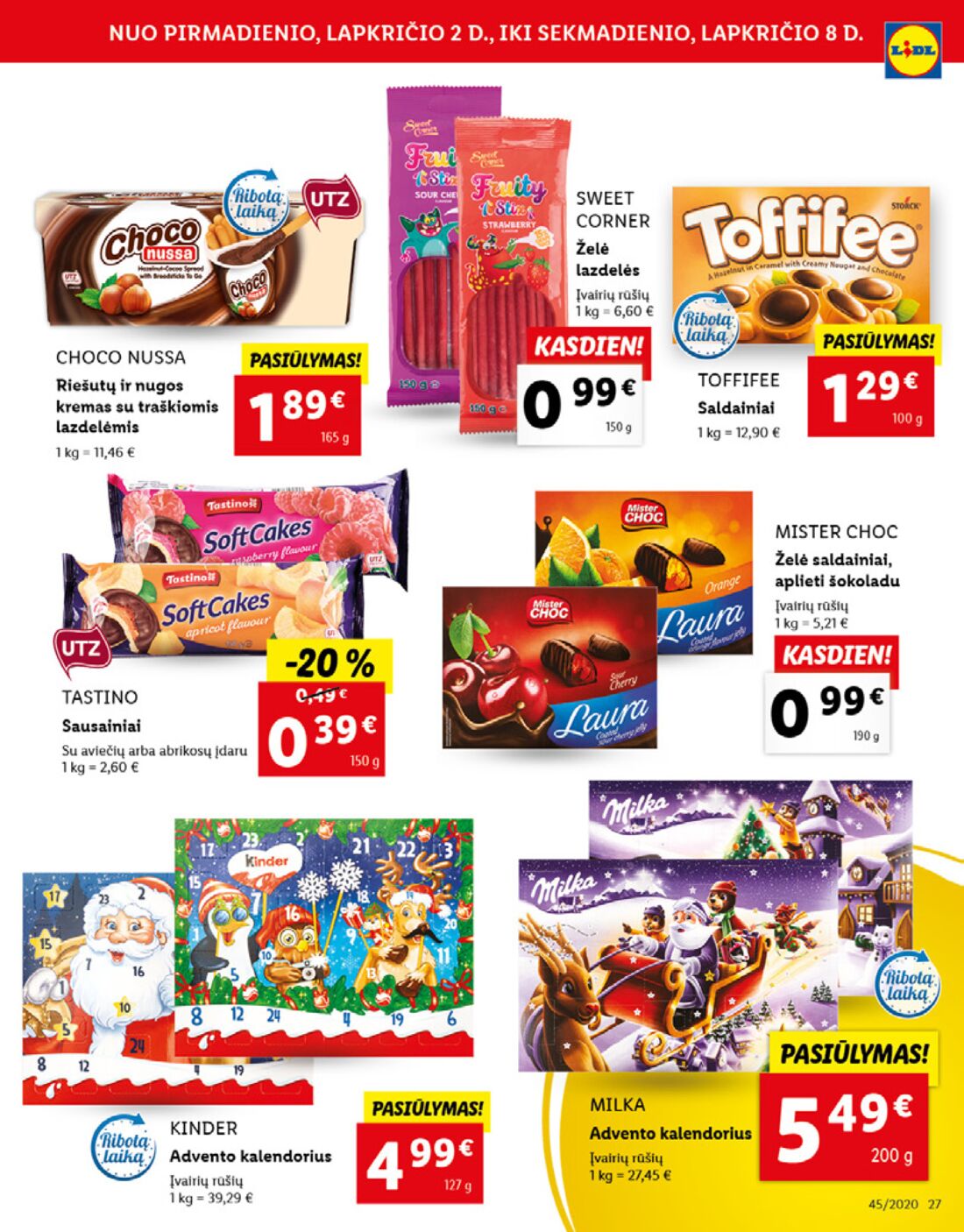 Lidl savaitinis leidinys akcijos nuo 
  2020-11-02 iki 
  2020-11-08 | Leidinukas.lt puslapis 27