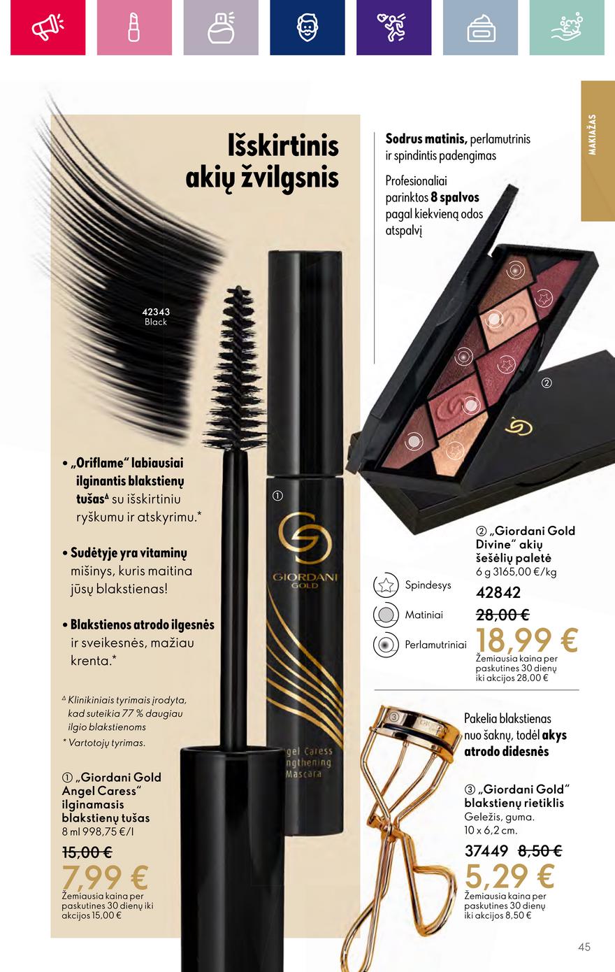 Oriflame katalogas akcijos nuo 
  2023-10-25 iki 
  2023-11-07 | Leidinukas.lt puslapis 45