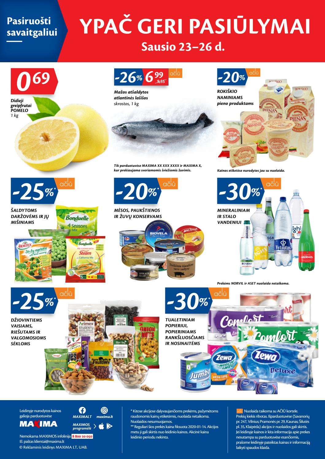 Maxima kaininis leidinys akcijos nuo 
  2020-01-21 iki 
  2020-01-27 | Leidinukas.lt puslapis 16
