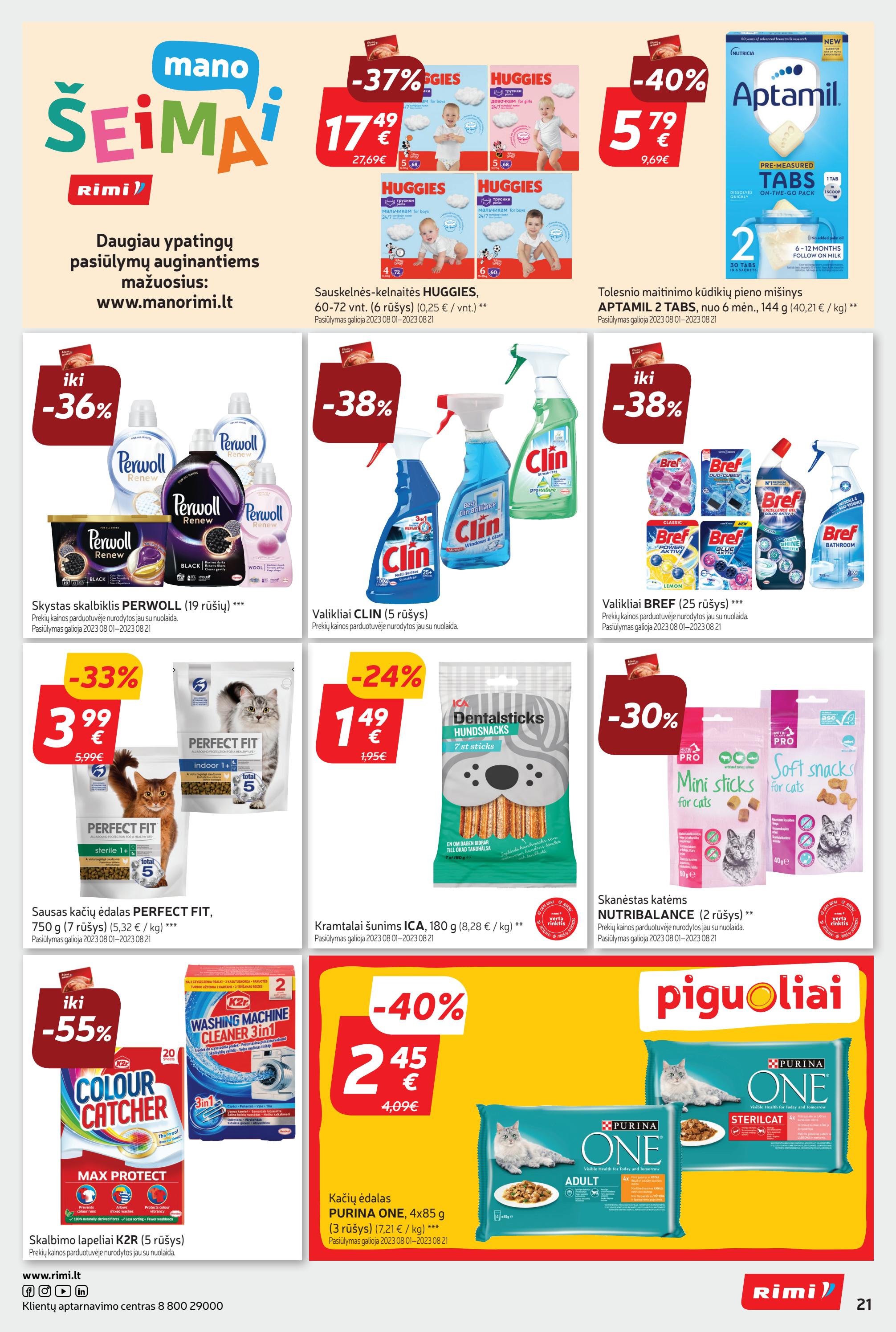 Rimi savaitinis leidinys akcijos nuo 
  2023-08-01 iki 
  2023-08-07 | Leidinukas.lt puslapis 21