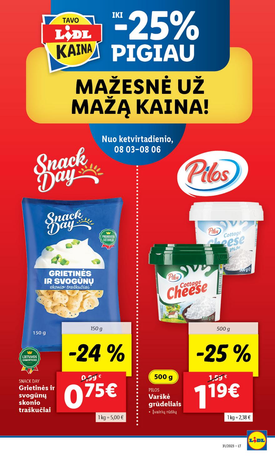 Lidl pasiūlymai akcijos nuo 
  2023-07-31 iki 
  2023-08-06 | Leidinukas.lt puslapis 9