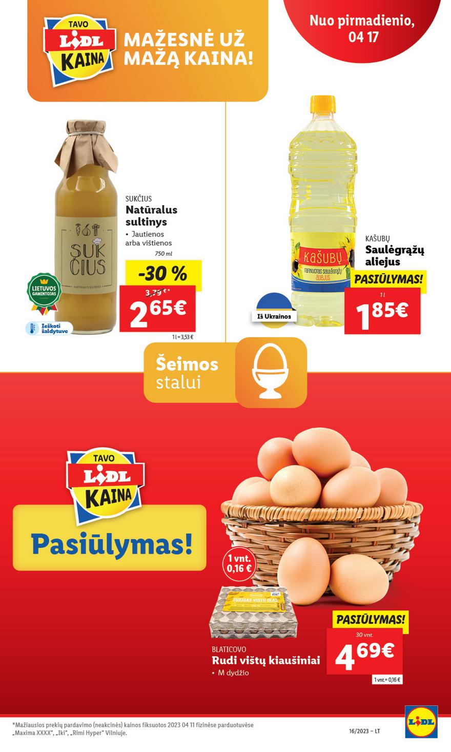 Lidl pasiūlymai akcijos nuo 
  2023-04-17 iki 
  2023-04-23 | Leidinukas.lt puslapis 49