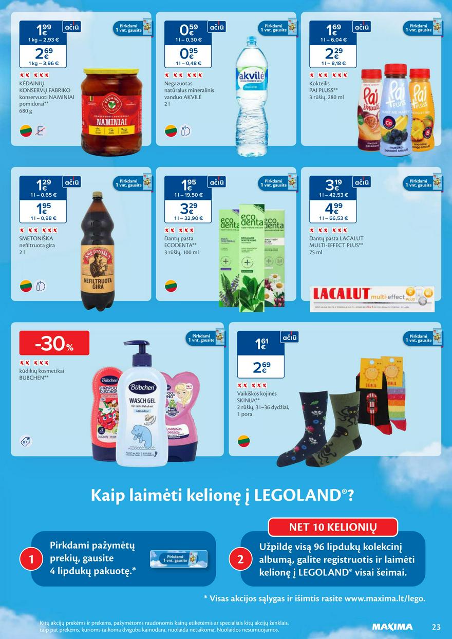 Maxima savaitinis leidinys akcijos nuo
2024-09-03 iki
2024-09-09 | Leidinukas.lt puslapis 23