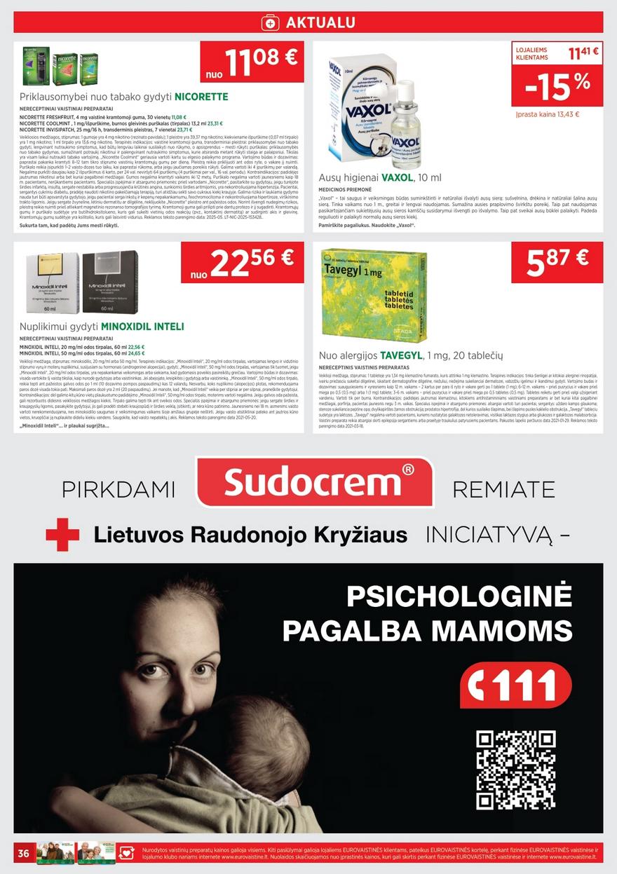 Euro vaistinė katalogas akcijos nuo 
  2025-09-01 iki 
  2025-09-30 | Leidinukas.lt puslapis 36