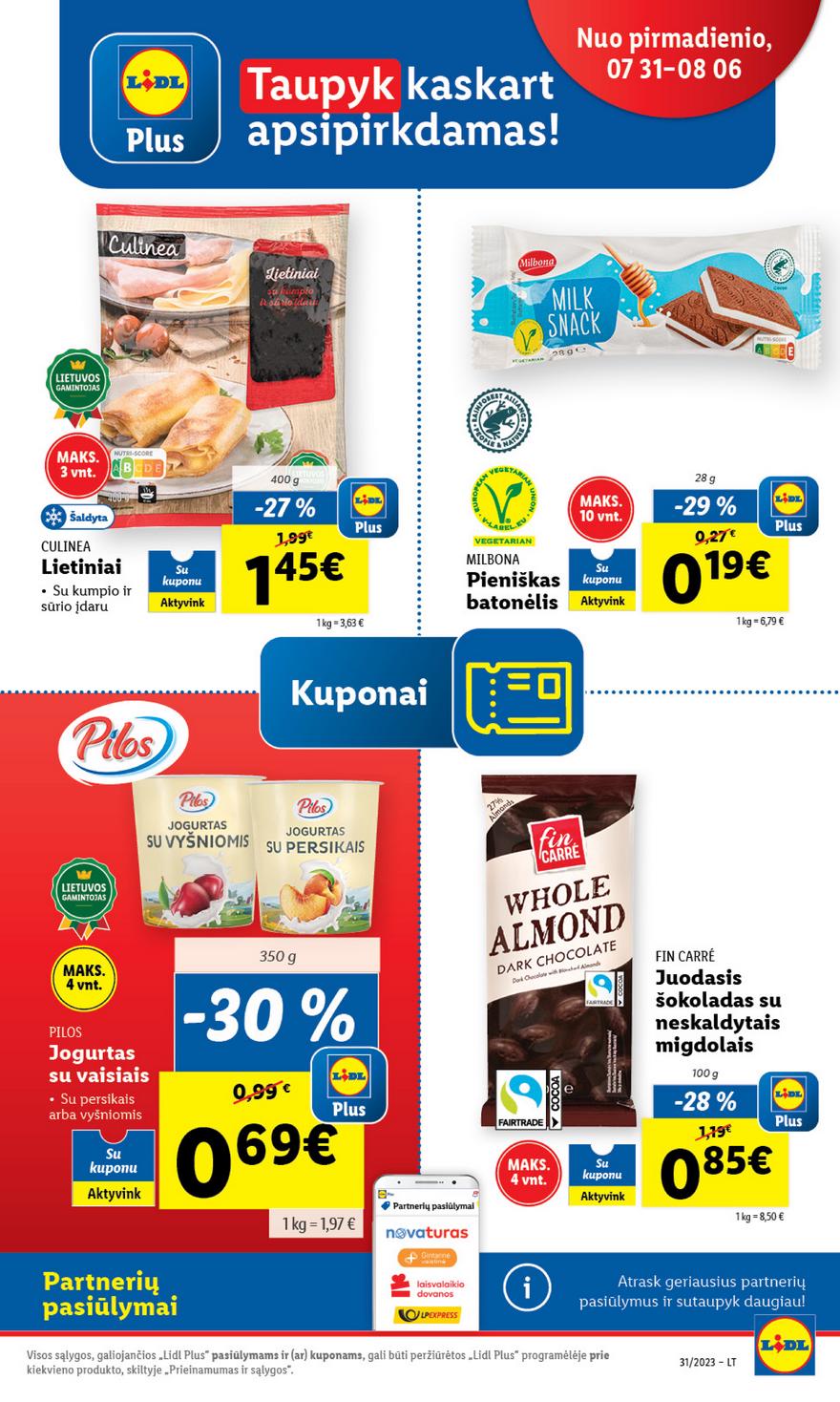 Lidl pasiūlymai akcijos nuo 
  2023-07-31 iki 
  2023-08-06 | Leidinukas.lt puslapis 27