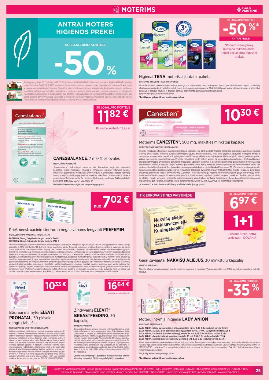Euro vaistinė leidinys akcijos nuo 
  2023-01-01 iki 
  2023-01-30 | Leidinukas.lt puslapis 25