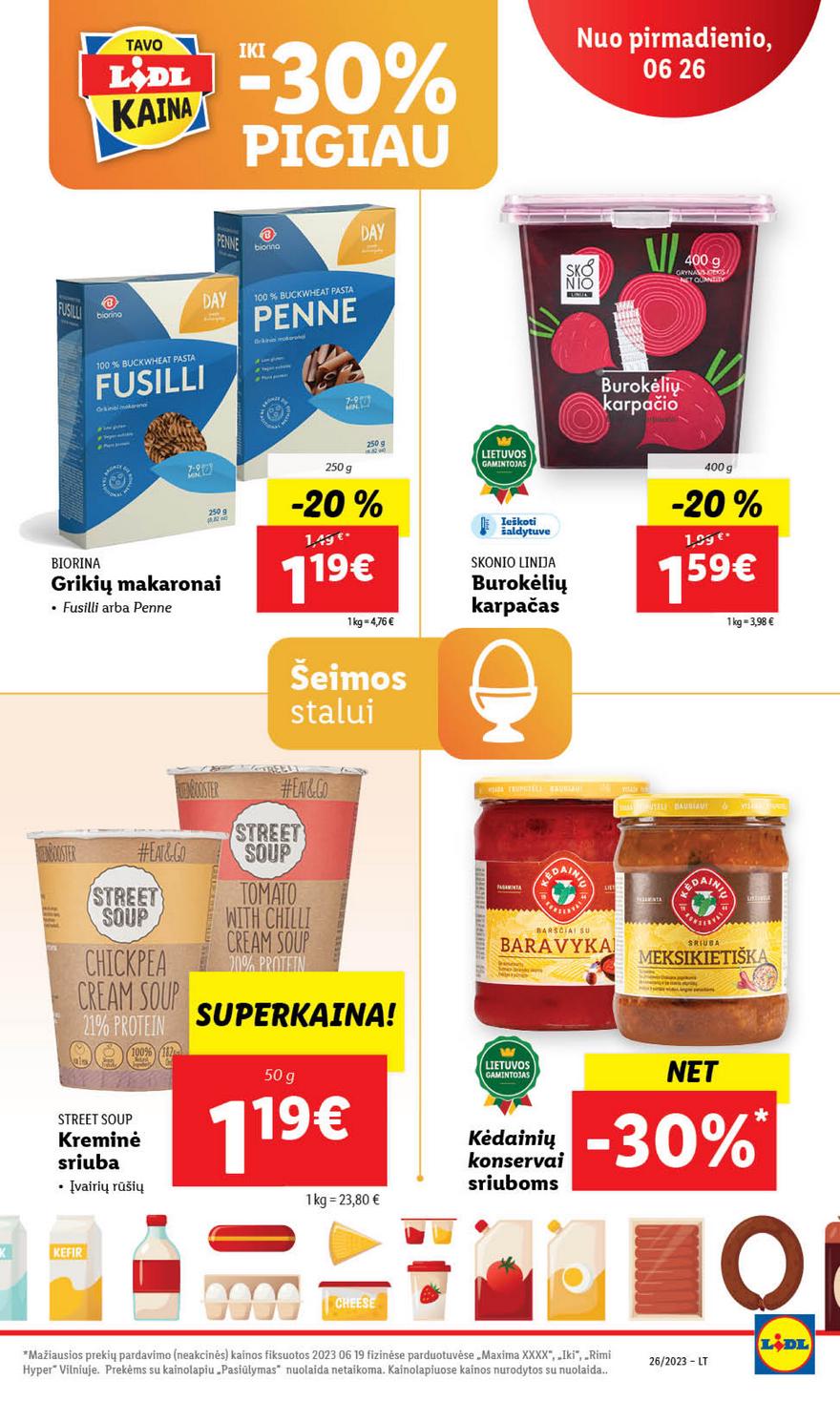 Lidl maisto prekių pasiūlymai akcijos nuo 
  2023-06-26 iki 
  2023-07-02 | Leidinukas.lt puslapis 40