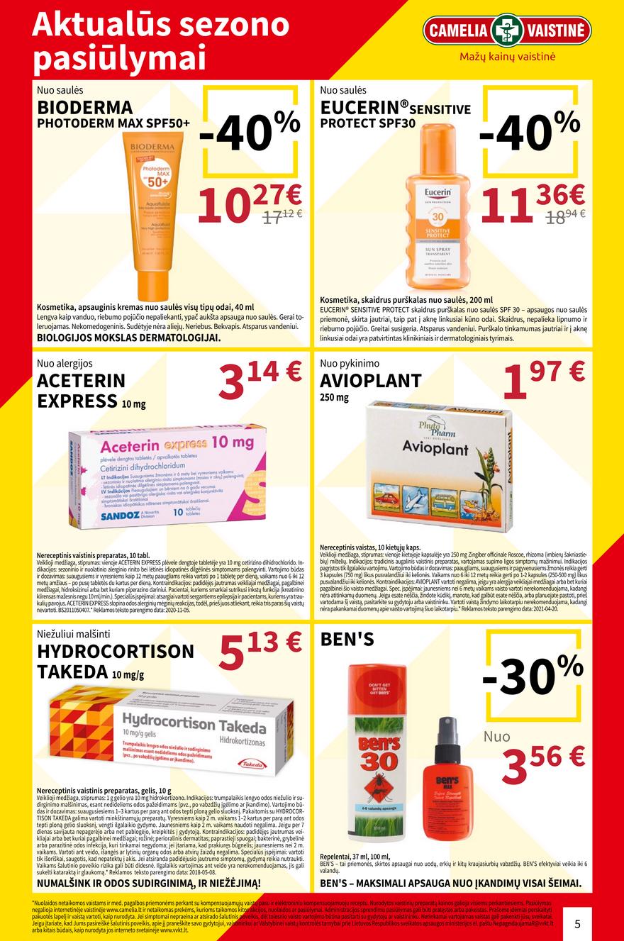 Camelia gegužės leidinys akcijos nuo 
  2021-05-01 iki 
  2021-05-31 | Leidinukas.lt puslapis 5