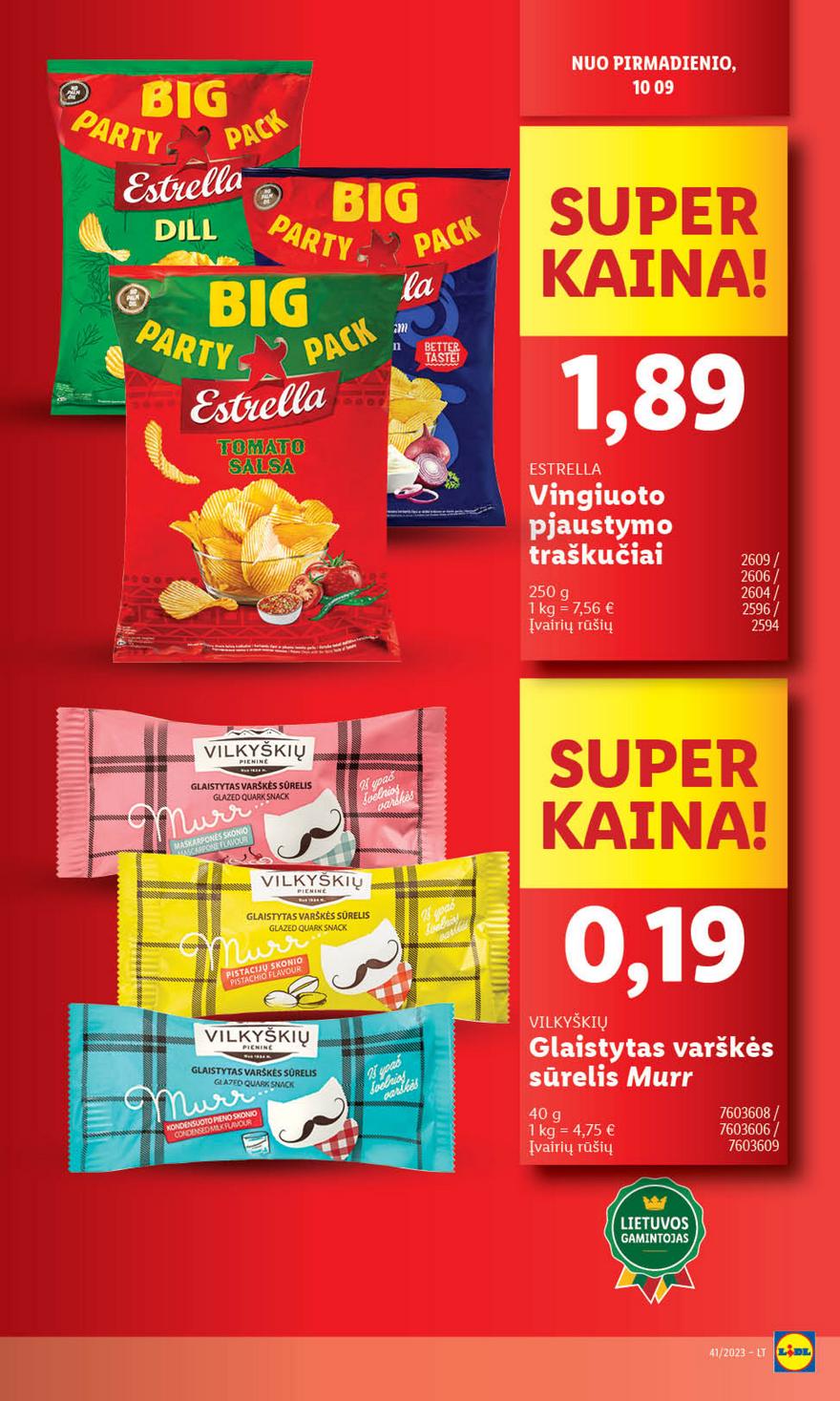 Lidl pasiūlymai akcijos nuo 
  2023-10-09 iki 
  2023-10-15 | Leidinukas.lt puslapis 11