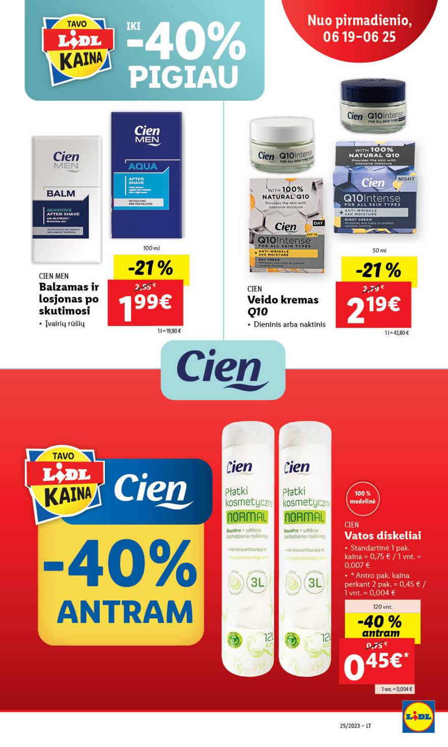 Lidl pasiūlymai akcijos nuo 
  2023-06-19 iki 
  2023-06-25 | Leidinukas.lt puslapis 68