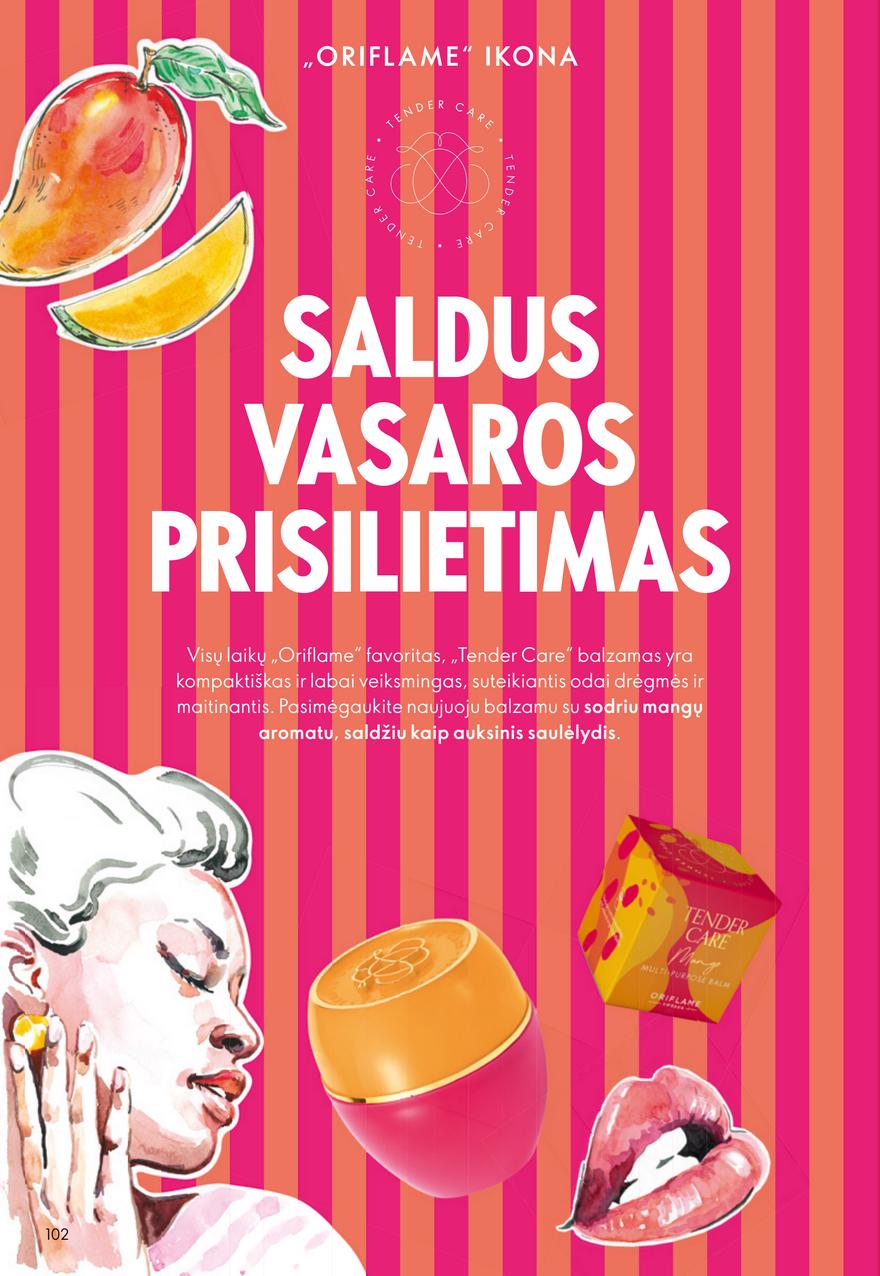 Oriflame katalogas akcijos nuo 
  2026-04-22 iki 
  2026-05-12 | Leidinukas.lt puslapis 102