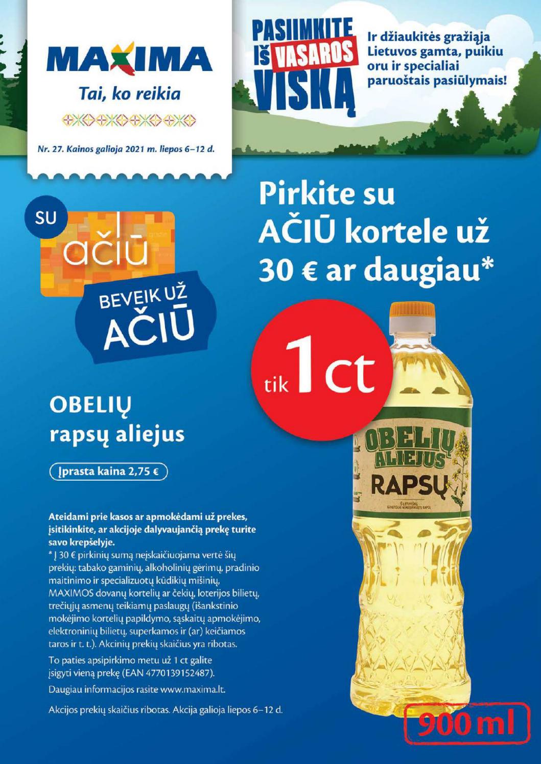 Maxima kaininis leidinys akcijos nuo 
  2021-07-06 iki 
  2021-07-12 | Leidinukas.lt puslapis 1