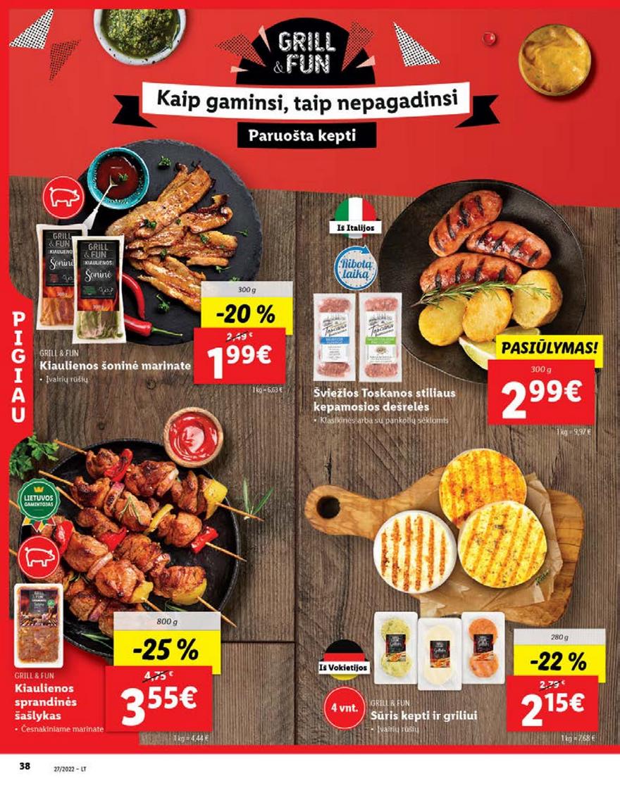 Lidl maisto prekių pasiūlymai akcijos nuo 
  2022-07-04 iki 
  2022-07-10 | Leidinukas.lt puslapis 38