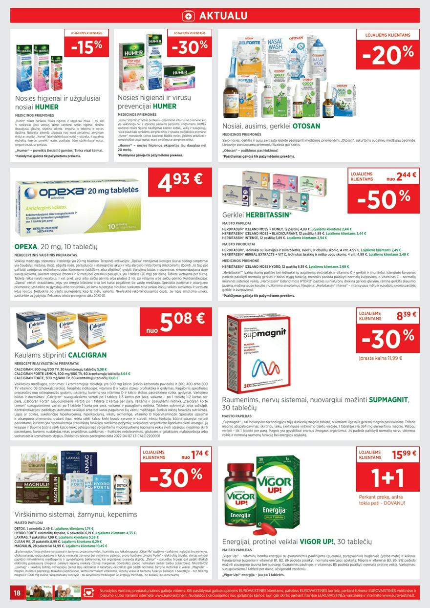 Euro vaistinė katalogas akcijos nuo 
  2025-04-01 iki 
  2025-04-30 | Leidinukas.lt puslapis 18