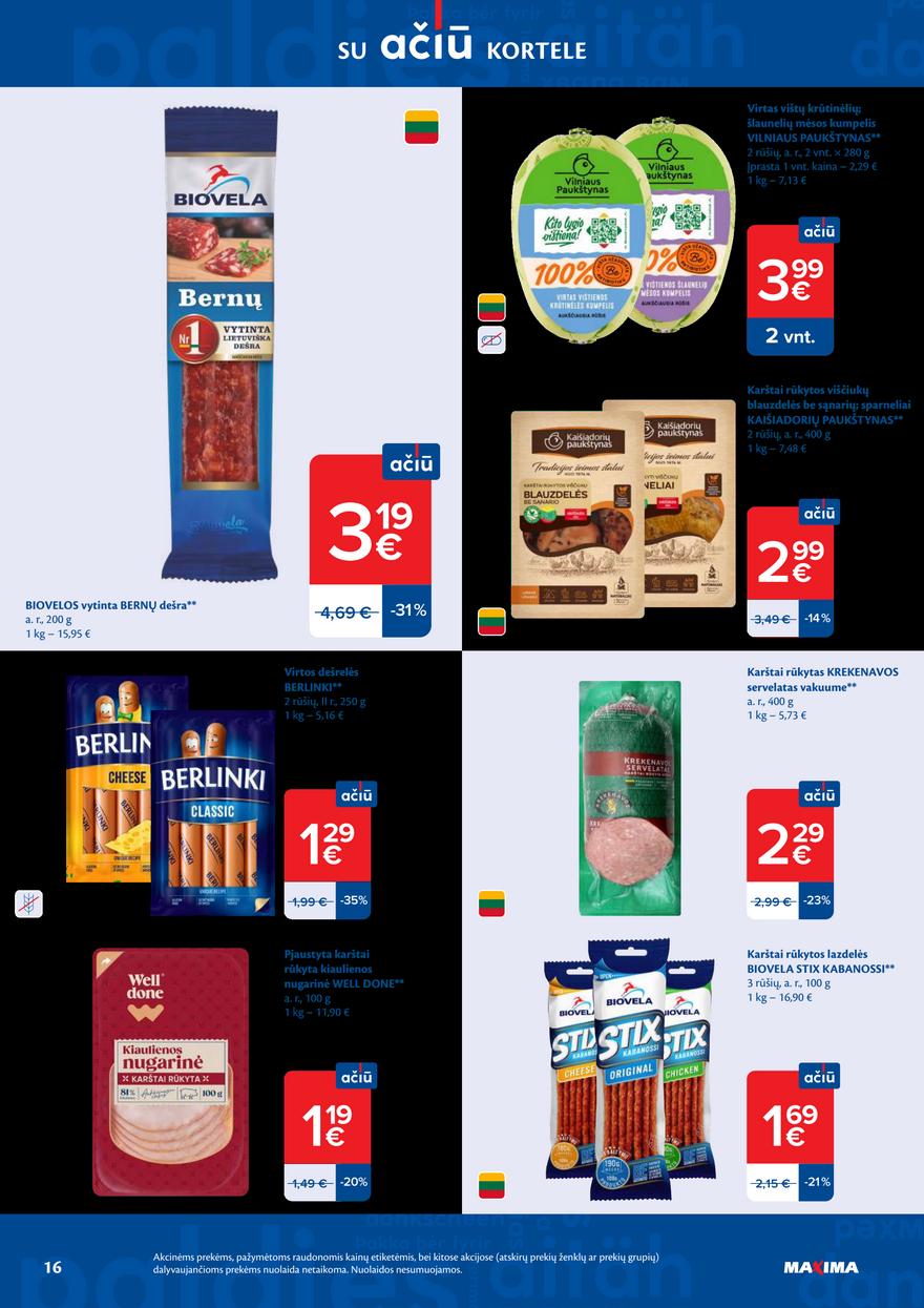 Maxima leidinys akcijos nuo 
  2026-03-24 iki 
  2026-03-30 | Leidinukas.lt puslapis 16
