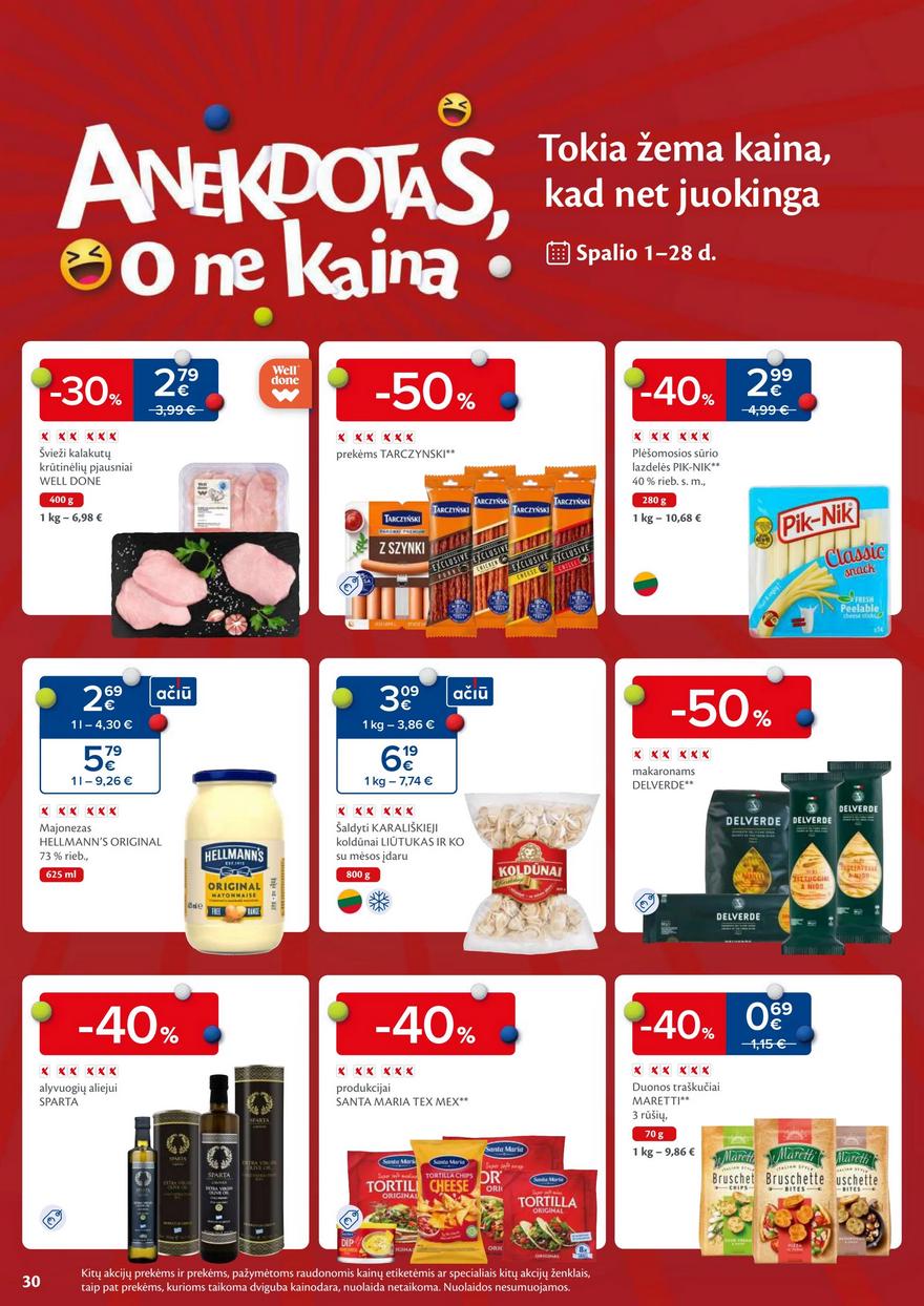 Maxima savaitinis leidinys 42 akcijos nuo
2024-10-15 iki
2024-10-21 | Leidinukas.lt puslapis 30