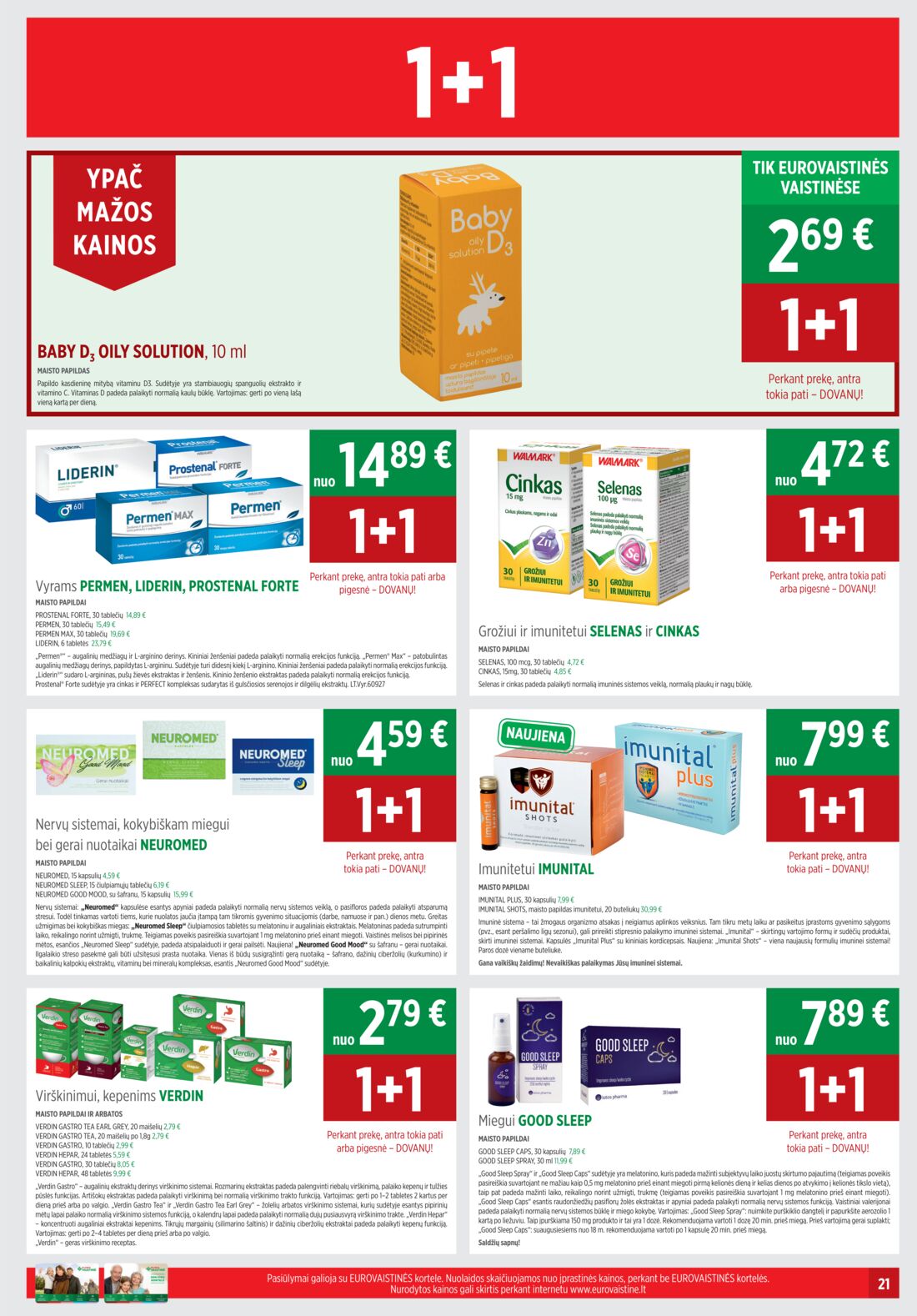 Euro vaistinė leidinys akcijos nuo 
  2019-11-01 iki 
  2019-11-30 | Leidinukas.lt puslapis 21