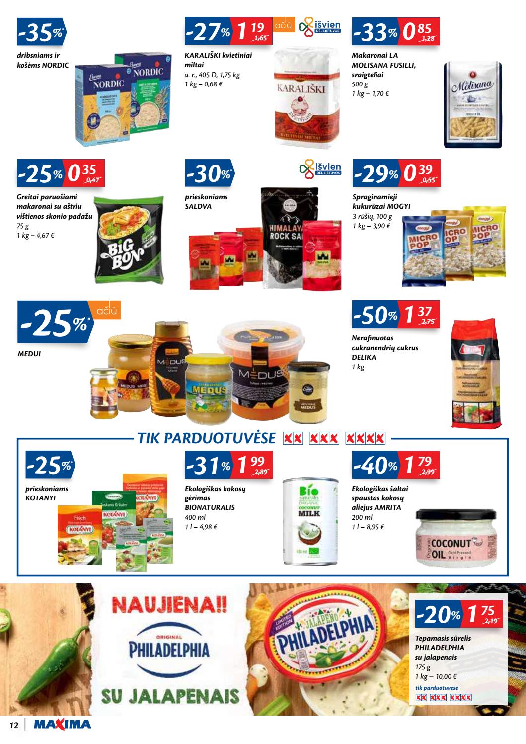 Maxima kaininis leidinys akcijos nuo 
  2020-09-29 iki 
  2020-10-05 | Leidinukas.lt puslapis 12