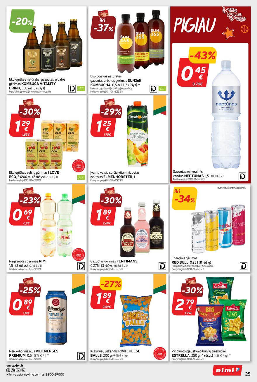 Rimi savaitinis leidinys akcijos nuo 
  2023-11-28 iki 
  2023-12-04 | Leidinukas.lt puslapis 25