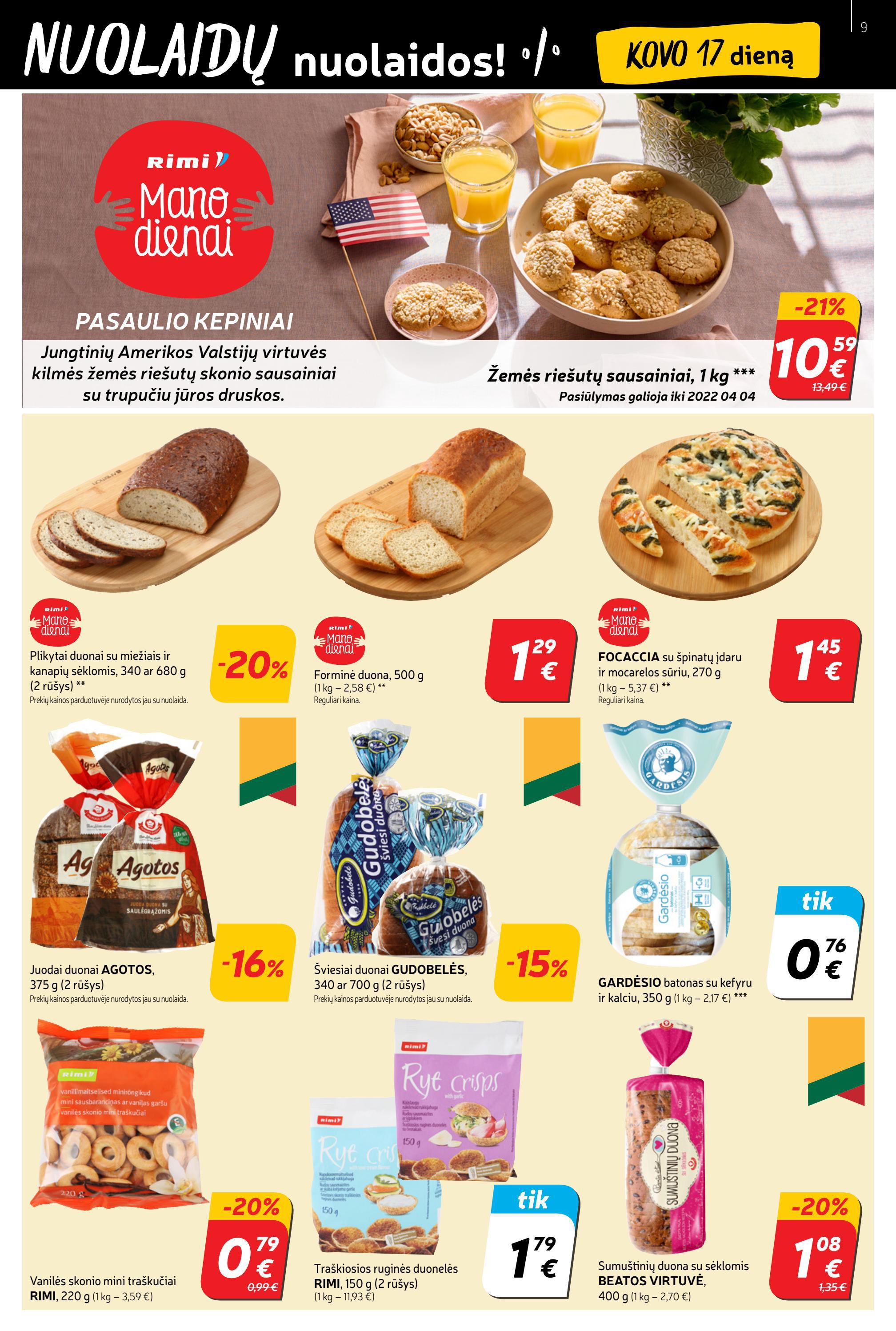 Rimi savaitinis leidinys akcijos nuo 
  2022-03-15 iki 
  2022-03-21 | Leidinukas.lt puslapis 9