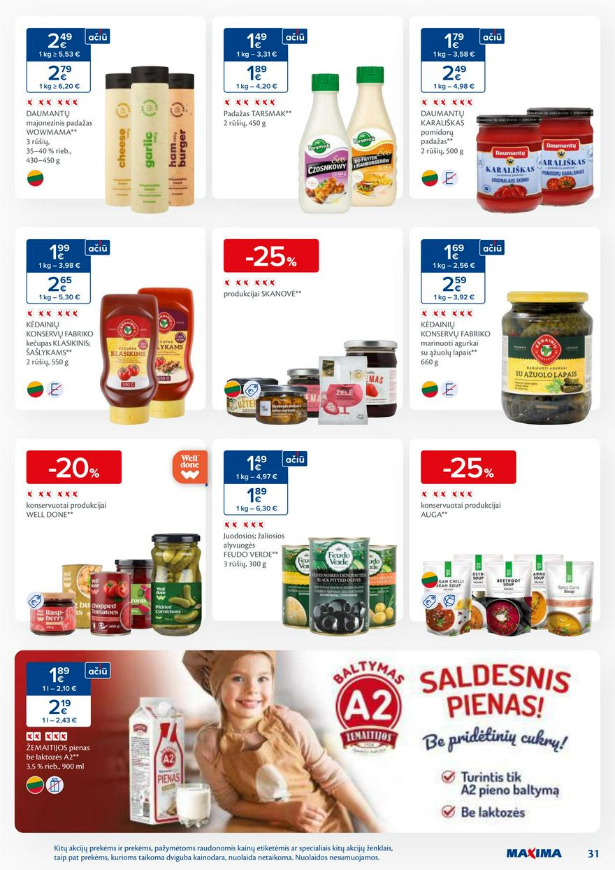 Maxima savaitinis leidinys akcijos nuo
2024-09-03 iki
2024-09-09 | Leidinukas.lt puslapis 31